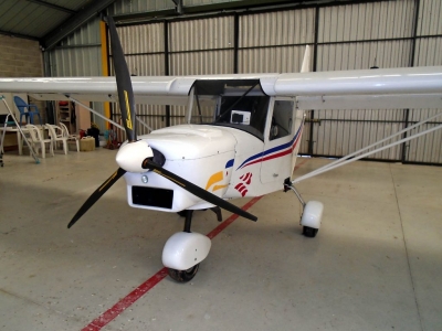 ICP Savannah MXP 740 in the hangar at la Ferté Gaucher